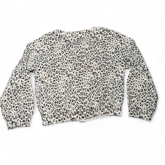 Baby Gap Leopard Print Button Front Cardigan Sweater | 6–12 Months | 100% Cotton - Picture 6 of 6